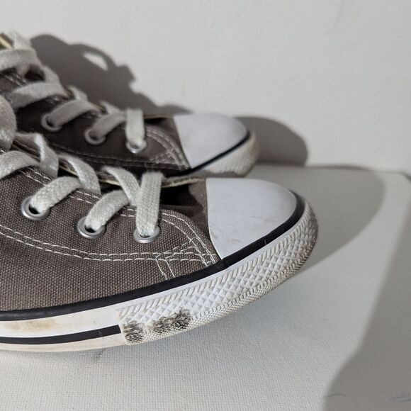 Converse Chuck Taylor All Star Gray Low Top Shoes Sneakers Women's Size 7 - Picture 7 of 8